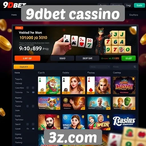 Interface e usabilidade do site 9dbet cassino
